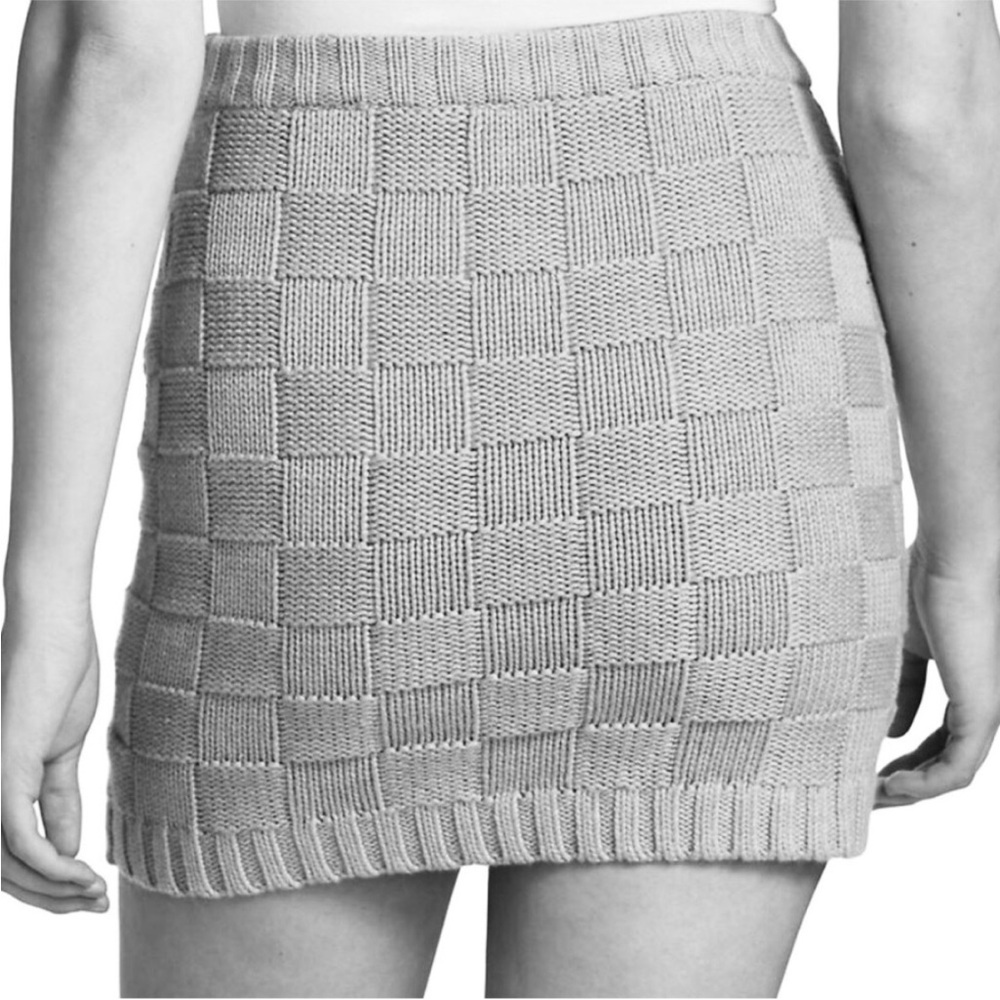 Staud black knit mini skirt - Picture 6 of 9